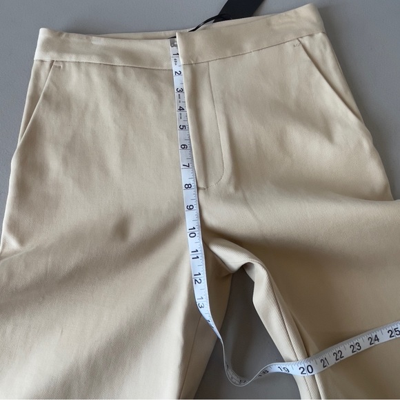Jenni Kayne 4 Khaki High Waist Wide Leg Trouser Pant NWT Neutral Minimal - Picture 10 of 15